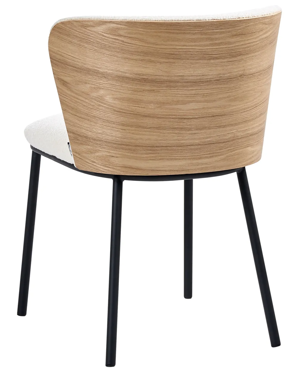 Set of 2 Dining Chairs HOSKIN Boucle Off-White_1058361