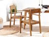 Set di tavolo e 4 sedie da giardino legno acacia chiaro FORNELLI_836351