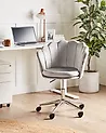 Desk Chair MONTICELLO Velvet Grey