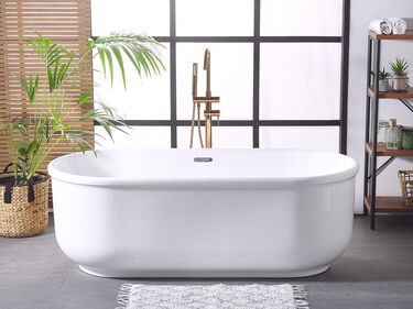 Freestanding Bath 1700 x 800 mm White PINEL