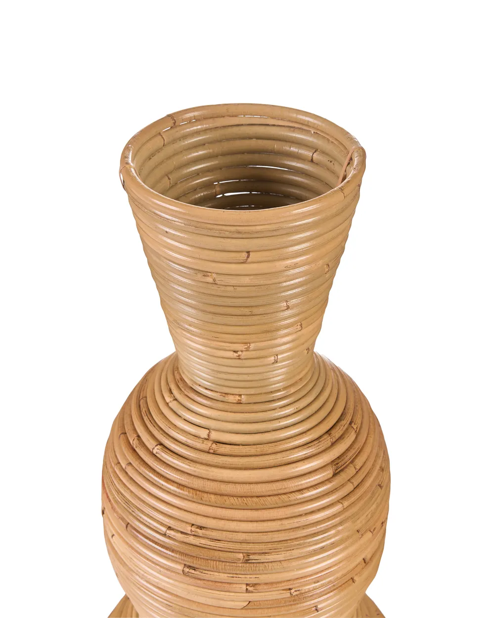 Wazon dekoracyjny SYMI 70 cm Rattan Naturalny_1061992