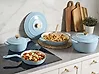 7 Piece Cast Iron Set FERRANO Light Blue