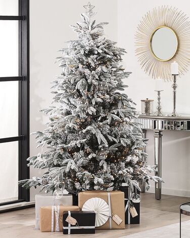 Snowy Christmas Tree 180 cm White BASSIE 