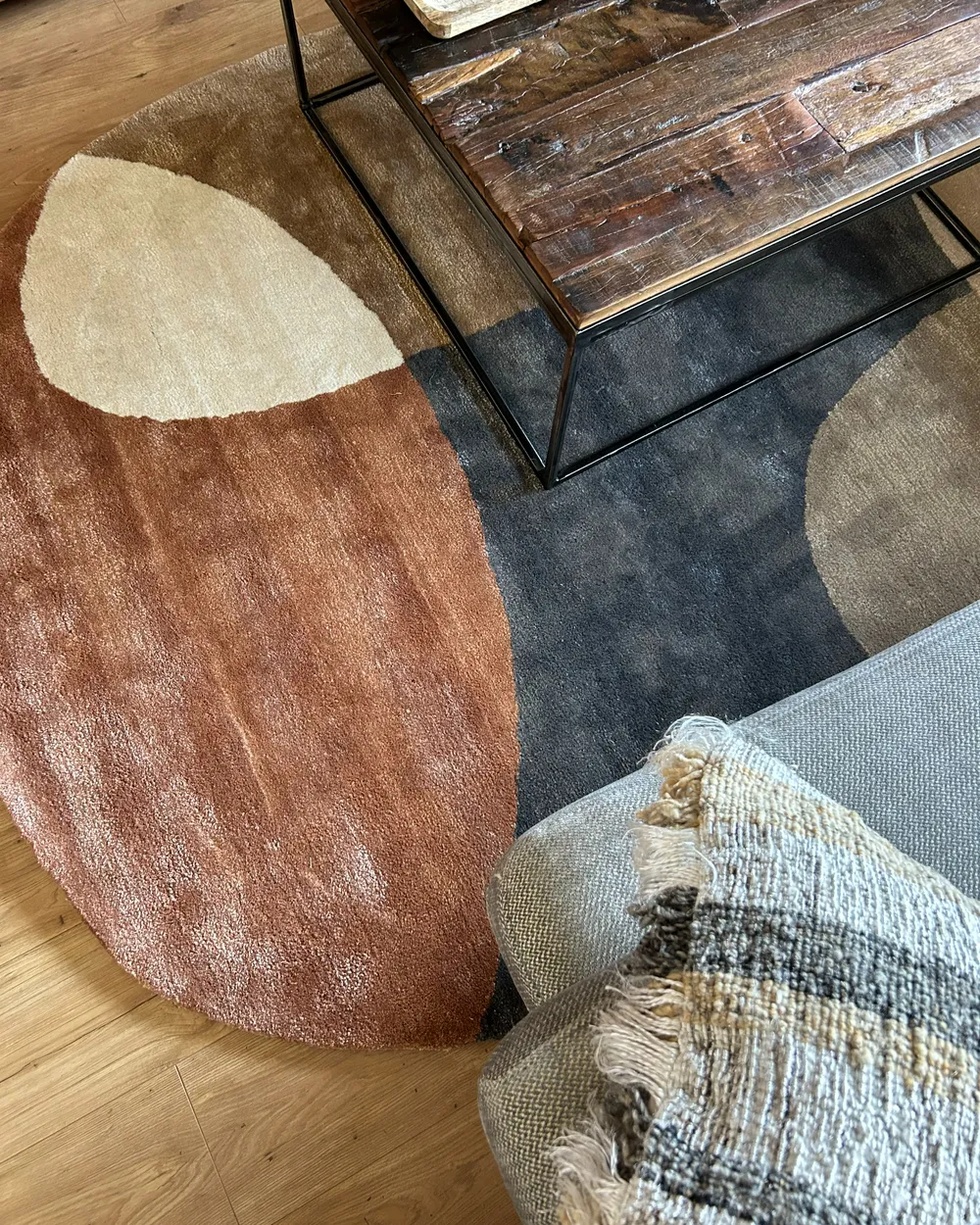 Tappeto KAFAR Multicolore 160 x 230 cm Viscosa_980284