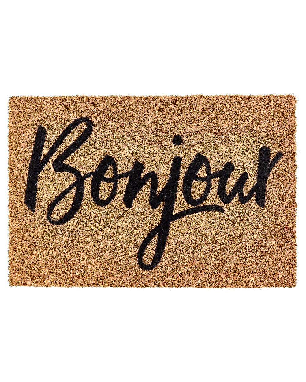 Comart Paillasson Naturel En Coco 50x80 Cm - Tapis Entrée Extérieure Intérieure Antidérapant