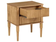 Schlafzimmer Set Kiefernholz FLAVIGNAC 140 x 200 cm Hellbraun_1118469