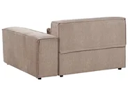 Divano modulare 3 posti HELLNAR con ottomana Tessuto Marrone chiaro_912282