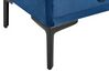 Zamatová súprava nábytku do spálne 160 x 200 cm modrá SEZANNE_799973