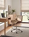 Desk Chair TOTOWA Faux Leather Beige