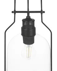 Set di 2 lampadari BASHILO Metallo Nero_837885