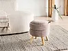 Storage Pouffe HAWLEY Chenille Taupe