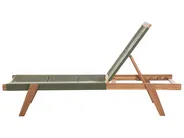 Sun Lounger PROSSEDI Reclining Acacia Wood Green_956622