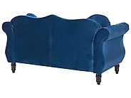 Sofa dla 2 osób SKIEN Welur Granatowy_1171083