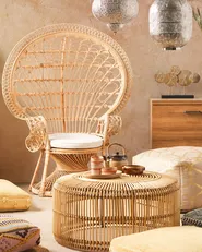 Sedia Peacock EMMANUELLE Rattan Naturale_822667