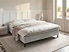 Divan Bed without Headboard Fabric COUNTESS 180 x 200 cm (EU Super King) Light Grey