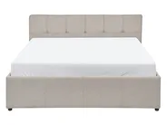 Bett mit Stauraum LAURESSES Stoff Taupe 140 x 200 cm_1153555
