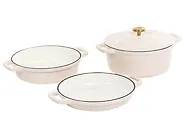 4 Piece Cast Iron Set CASTLINA Off-White_1169328