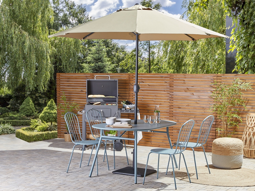 Garden parasol and base set deals