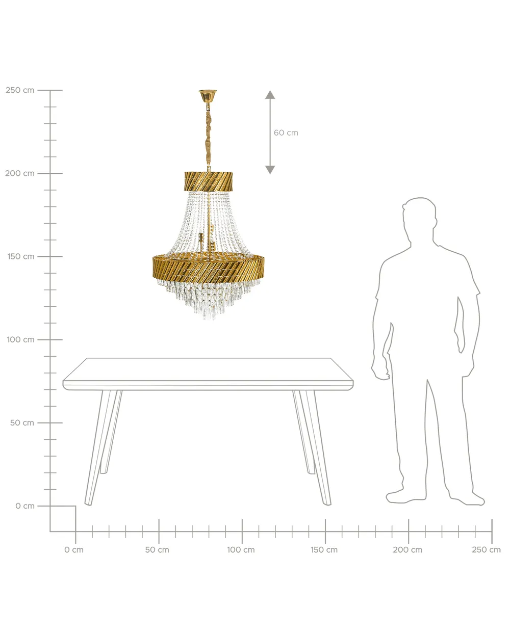 Chandelier KARSA Crystal Gold_1045460