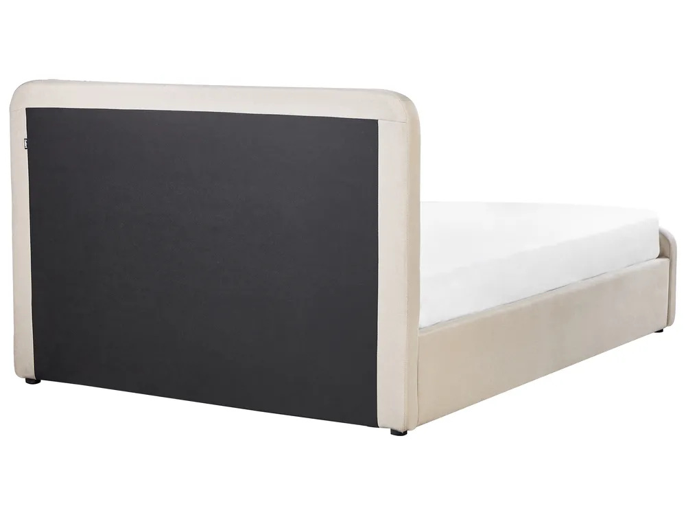 Lit avec LED Rotin AURAY 140 x 200 cm Marron