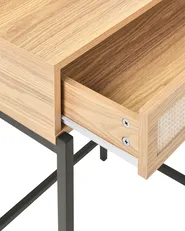 Dressing Table with Mirror CASSIAR Light Brown_1003761