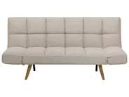 Divano letto 2 posti INGARO Tessuto Beige_711873