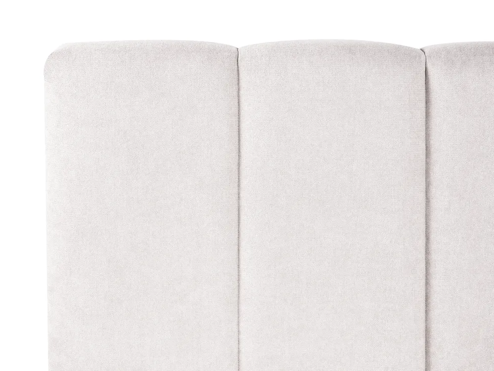 Letto contenitore VAUVERT Tessuto Bianco sporco 140 x 200 cm_1091178