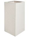 Blumentopf hellbeige quadratisch 40 x 40 x 77 cm DION_700848