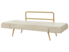 Sofá-cama em tecido bouclé branco-creme SAARELA_932752