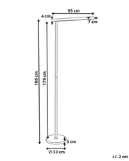 LED Floor Lamp PERSEUS Metal White_869654