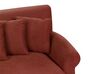 Kétszemélyes piros kárpitozott kanapé EIKE_918119
