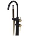 Freestanding Bath Mixer Tap Black with Gold TUGELA_761089