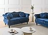 Sofa 2 Seater SKIEN Velvet Navy Blue