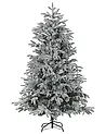 Árbol de Navidad nevado BASSIE 210 cm Blanco