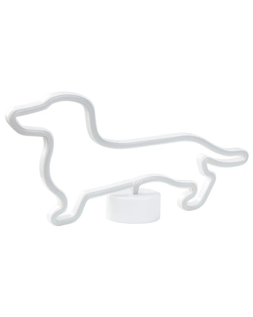 Boxer Dog LED Neon Sign – Dual Color White & Blue, 16x12 Inches, Wall Decor, Indoor Safe, Energy Efficient