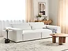 Sofá modular 2 plazas HELLNAR Bouclé Blanco crema