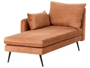 Chaise longue versione destra YERRES Tessuto Arancione_1003715
