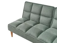 Sofa Bed 3 Seater SILJAN Fabric Green_968716