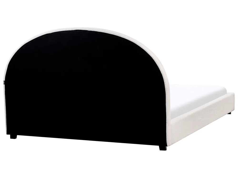 Bed Boucle VAUCLUSE 160 x 200 cm (EU King Size) Off-White_977232