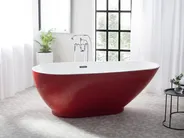 Freestanding Bathtub GUIANA 1730 x 820 mm Red_717544
