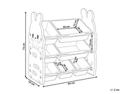 Toy Storage Organiser TOKO Rabbit 73 cm Beige_1123973