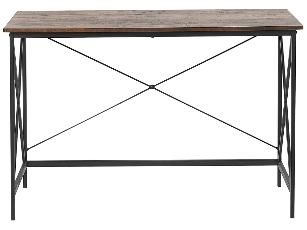 Biurko FUTON 115 cm 60 cm Ciemnobrązowy_820955