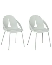 Set of 2 Garden Chairs BOLGHERI Light Green_1183037