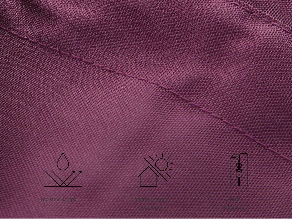Fotoliu puf 300 L FUZZY 140 cm 180 cm Violet_1005157