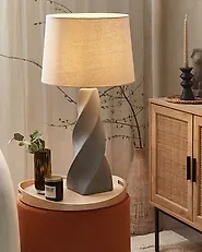 Table Lamp BELAYA Ceramic Grey_1178246