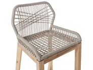 Bistro Set with Cushions TALAMONE Acacia Wood Grey_932242