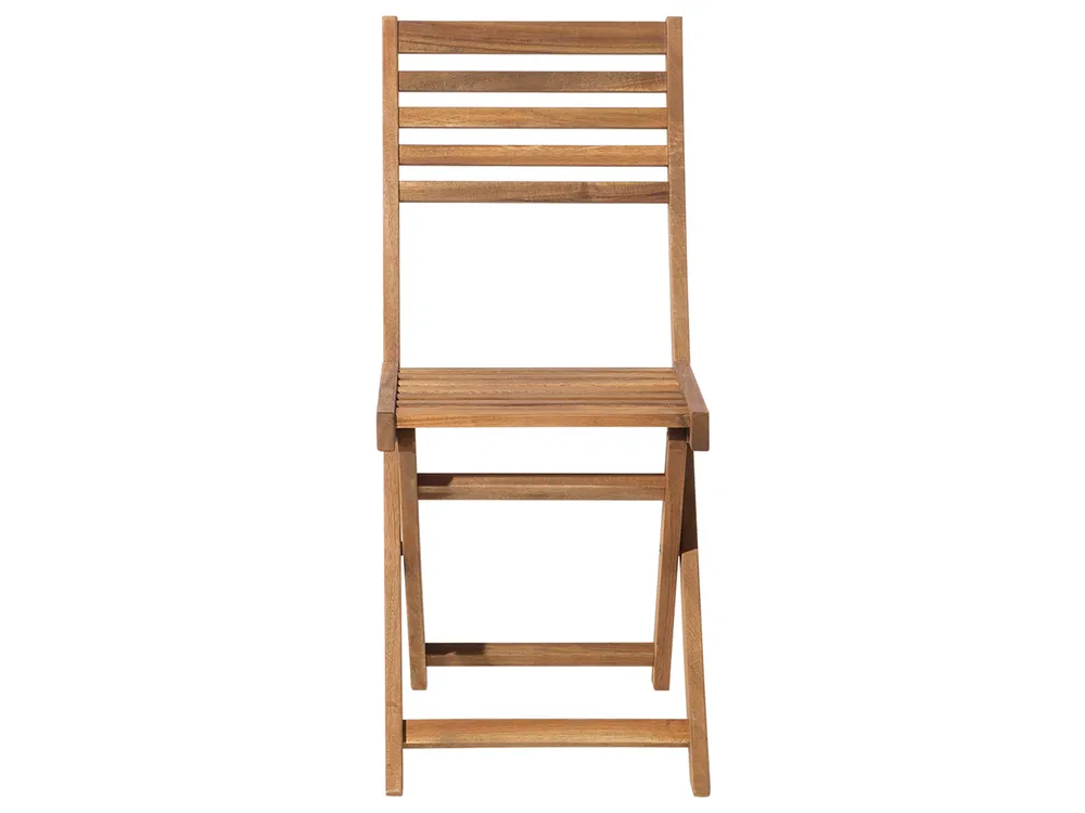 Bistro Set Folding FIJI Acacia Wood Light Brown_680143