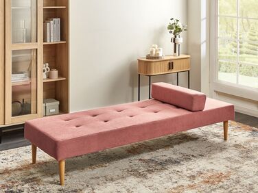 Fabric Chaise Lounge Pink NIORT