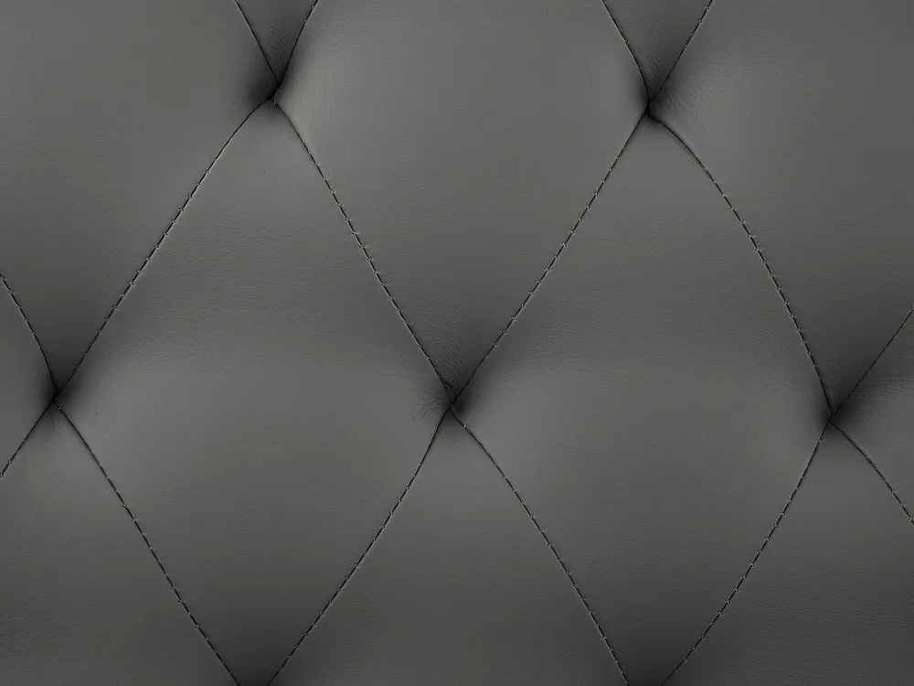 Bed Faux Leather ESSONNE 160 x 200 cm (EU King Size) Grey_788928