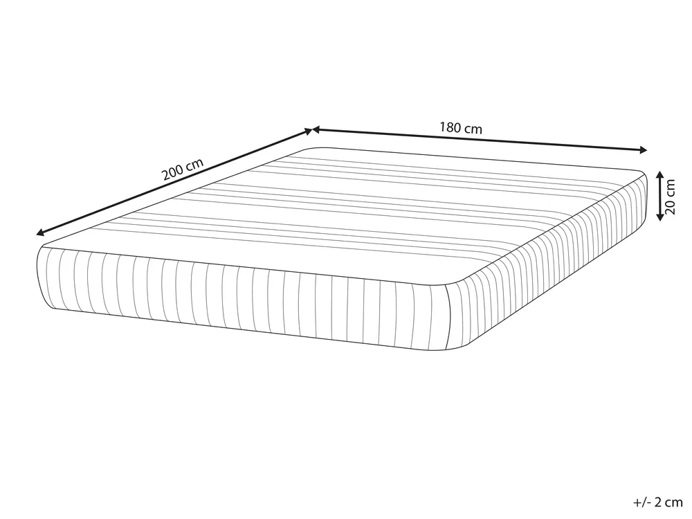 Materac termoelastyczny żelowy COOL FLEX 7 PLUS H3/4 twardy 180 x 200 cm_910414